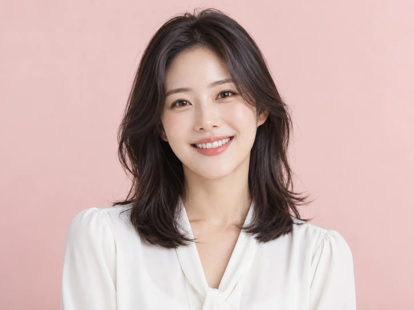 강남설측교정 상담 안내 · AI 생성 가상 여성 모델, 실제 환자나 치료 결과가 아닌 설명용 이미지