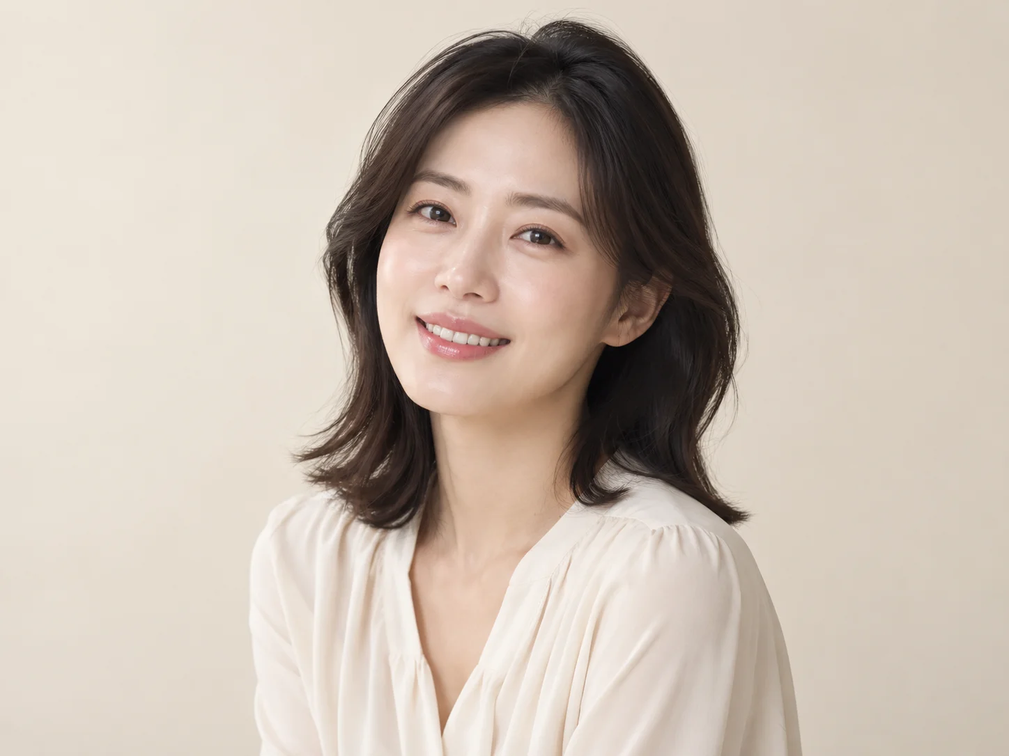 전문의 분과별 협진 · AI 생성 가상 여성 모델, 실제 환자나 치료 결과가 아닌 설명용 이미지