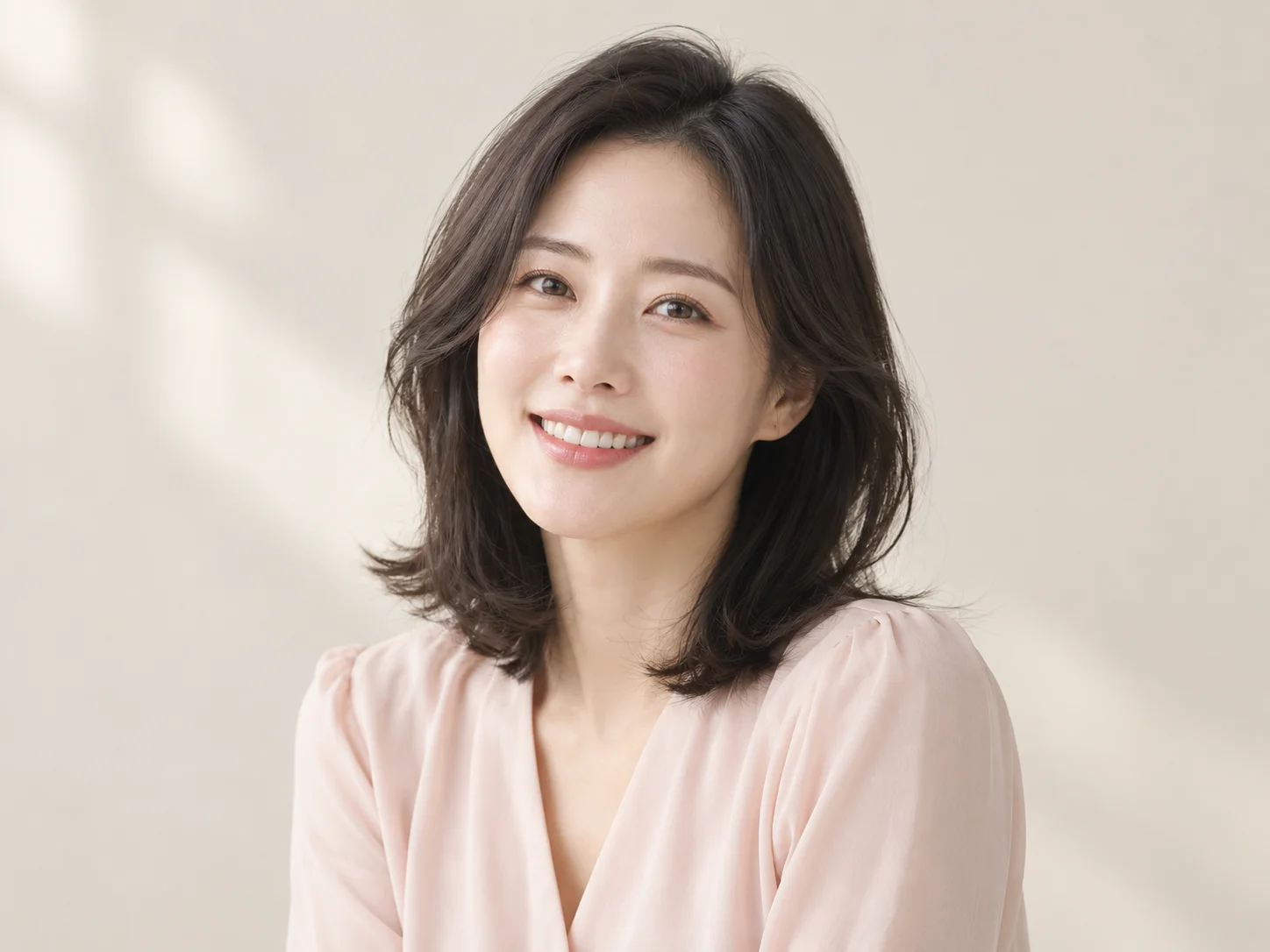 강남역치과 · 진료 시스템 · AI 생성 가상 여성 모델, 실제 환자나 치료 결과가 아닌 설명용 이미지